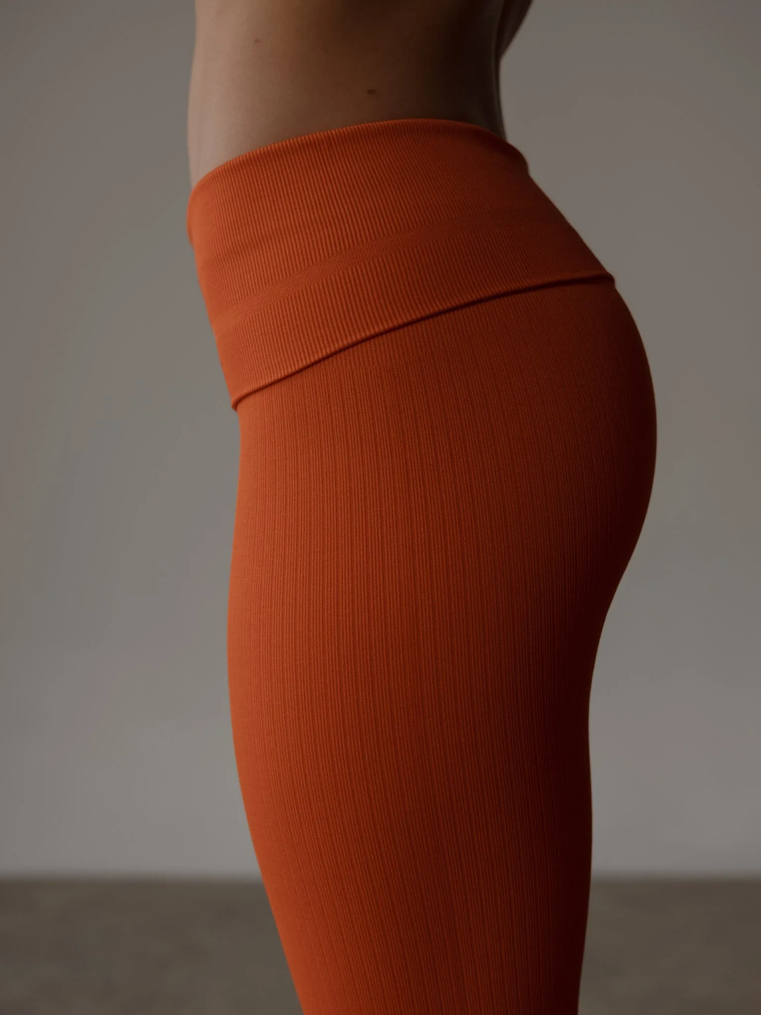 FLEX SEAMLESS LEGGINGS - BRIGHT ORANGE