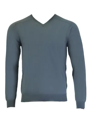 GANT Men's Copen Blue Extra Fine Merino Vee 89978 Size M $155 NWT