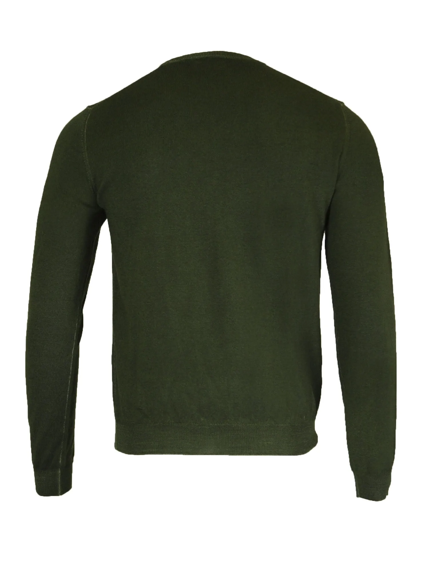 GANT Men's Moss Green O2 Washed Merino Crew Neck Sweater 88561 $170 NWT