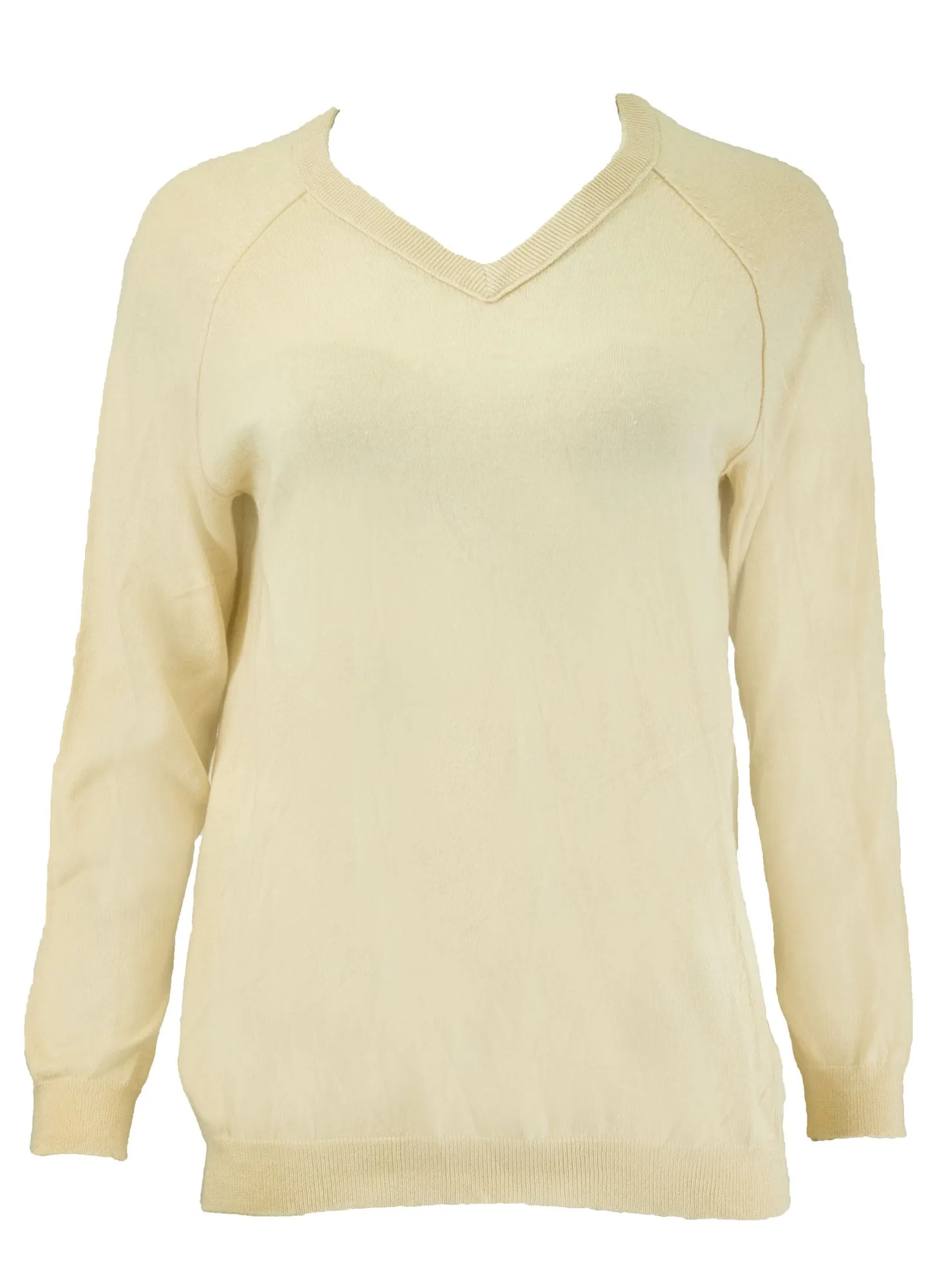 GANT RUGGER Women's Almond The Vee Sweater 488818 Size S $125 NWT