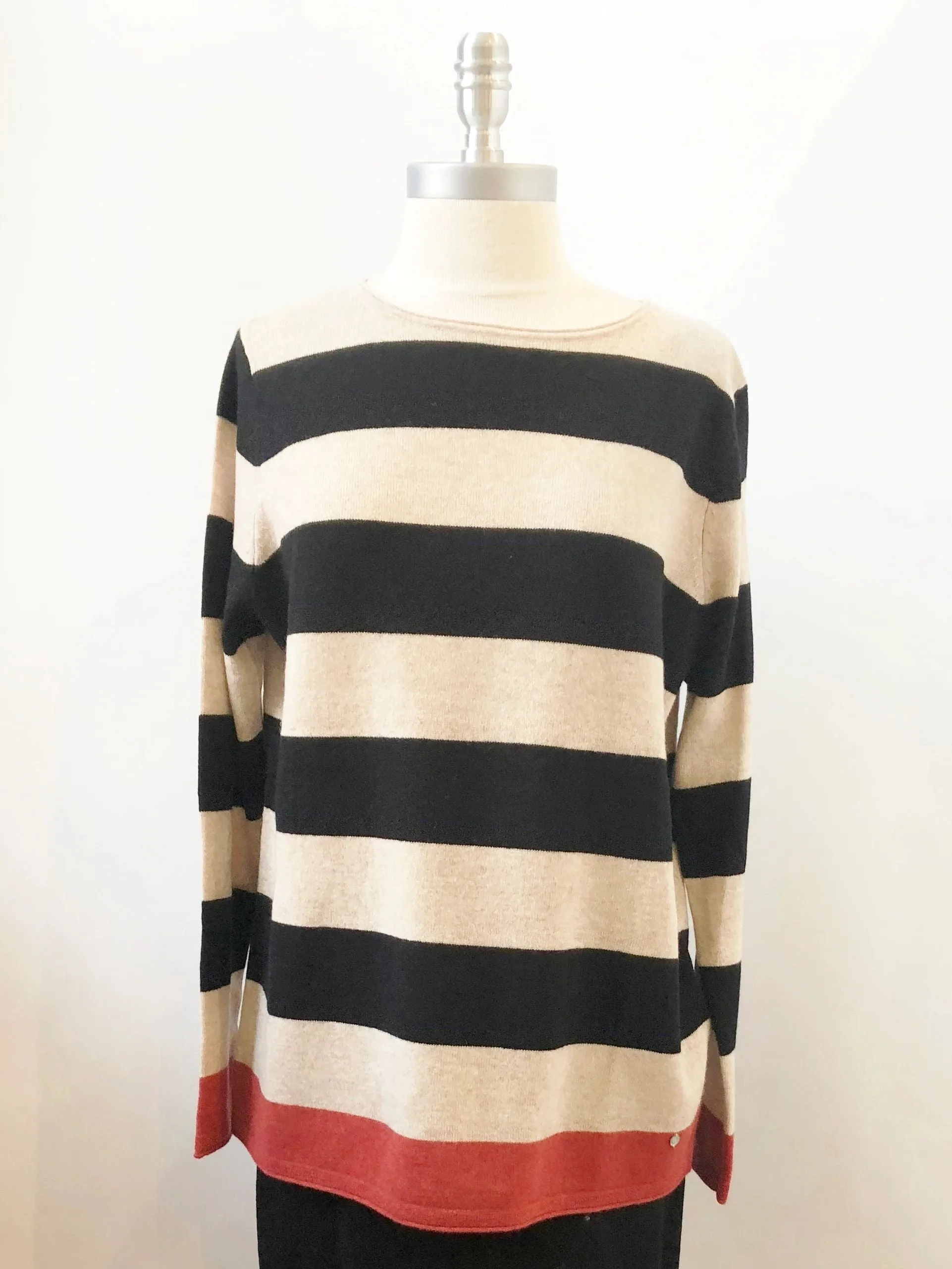 Gerry Weber Striped Cashmere Sweater Size 10