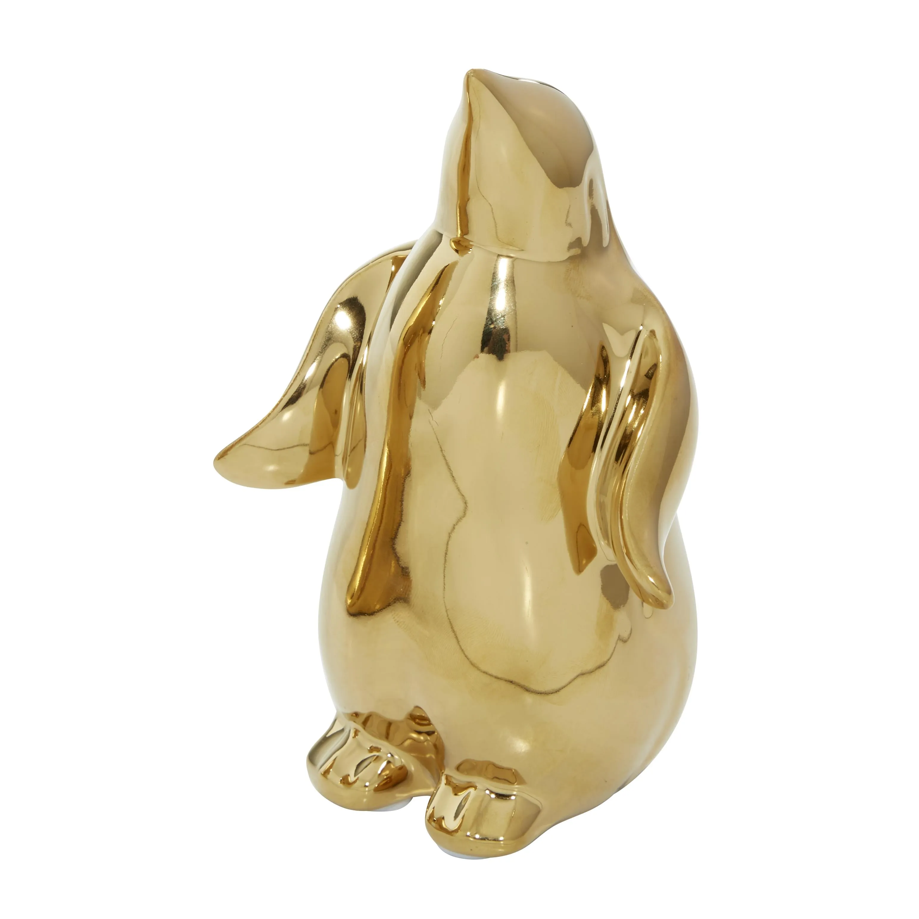 GOLD PORCELAIN PENGUINS