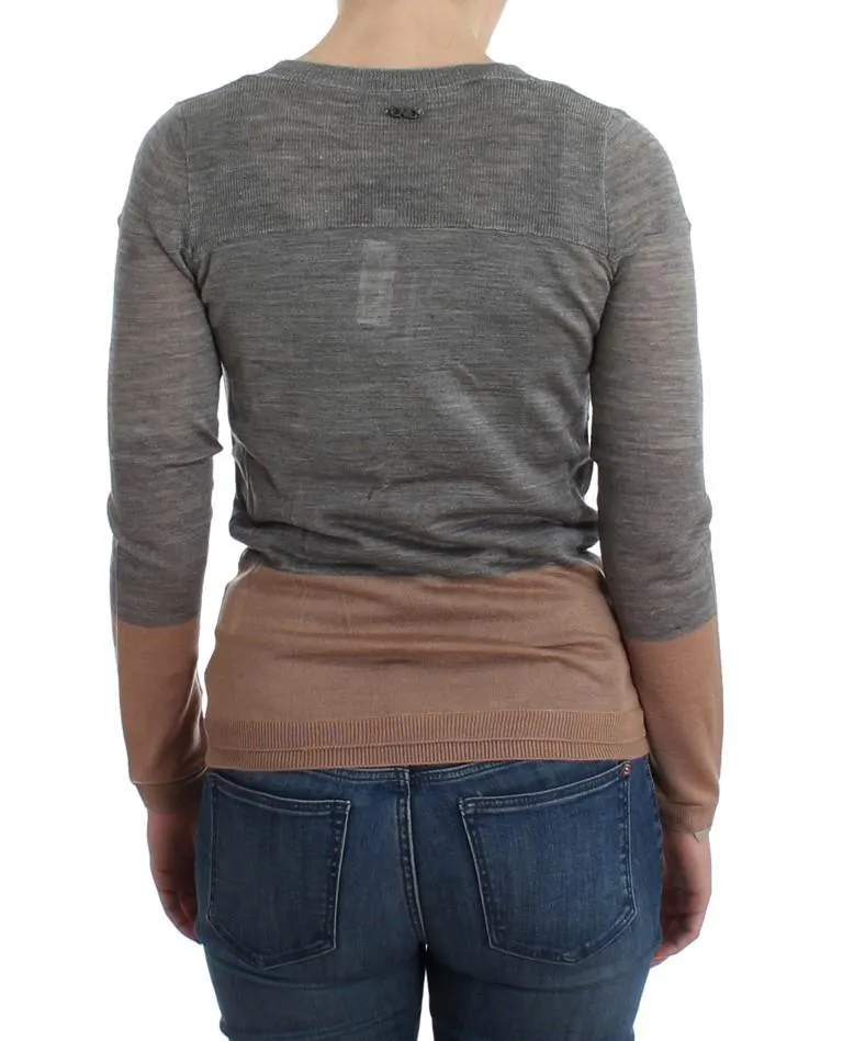 Gray lightweight cardigan
