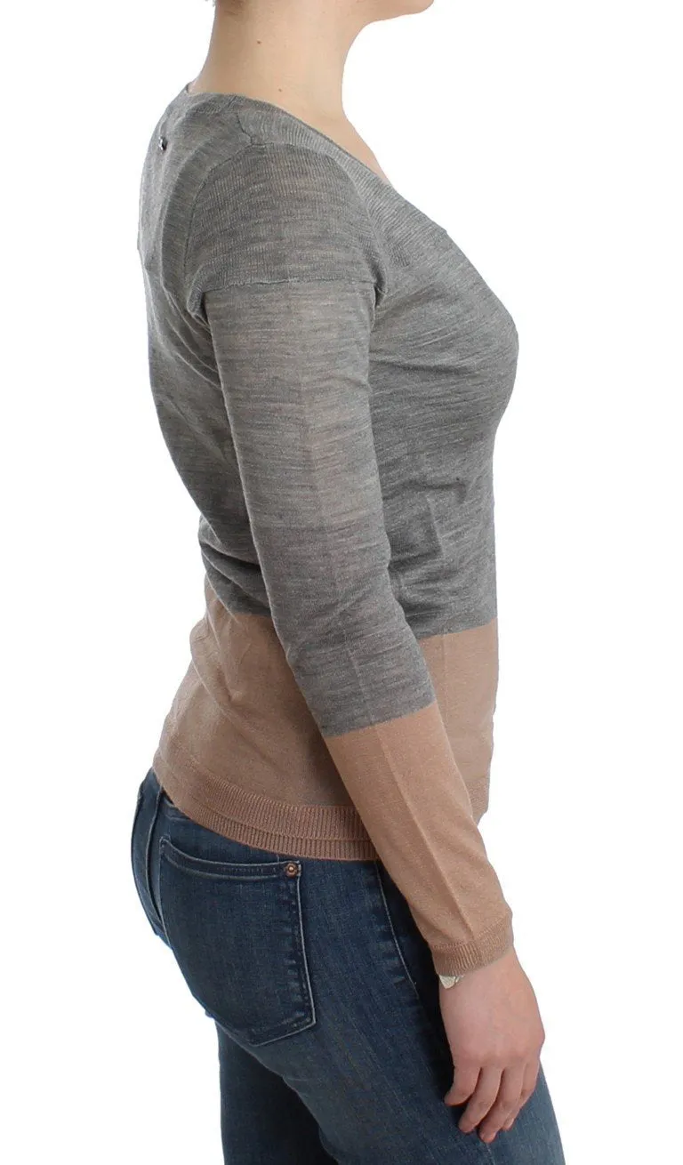 Gray lightweight cardigan