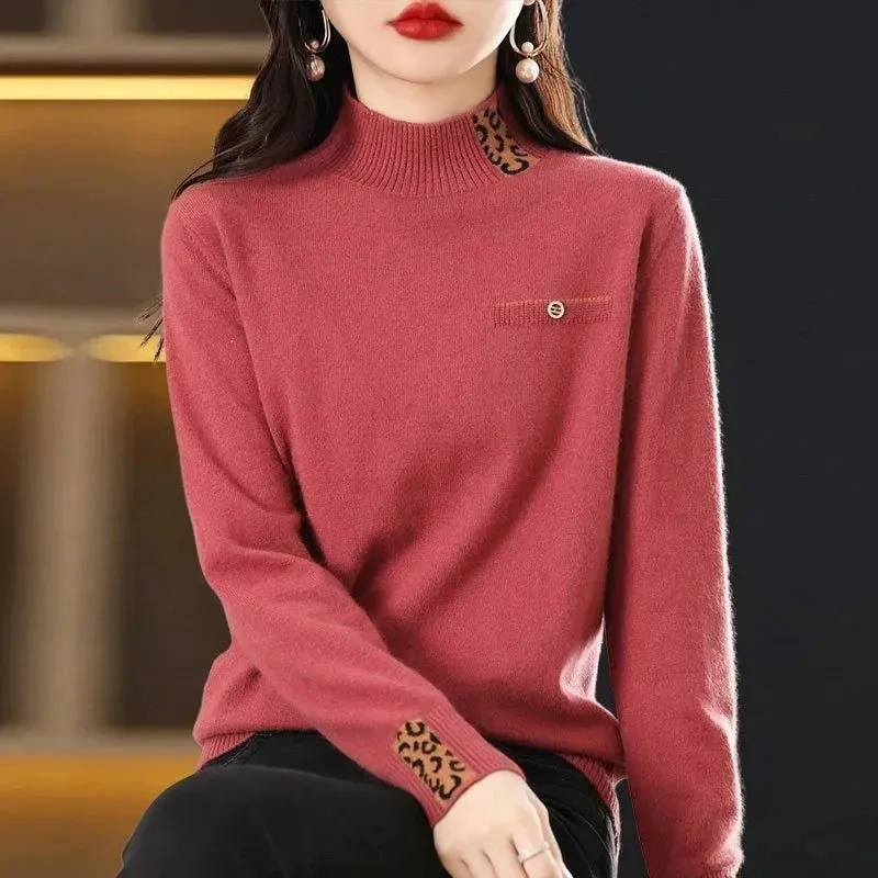 Half High Collar Cashmere Sweater