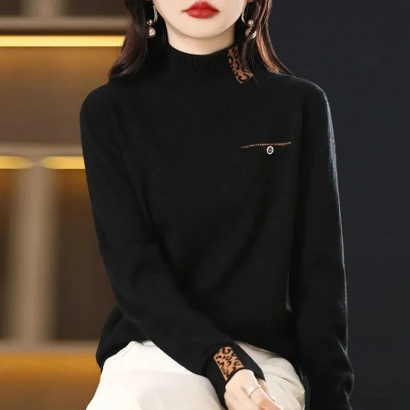 Half High Collar Cashmere Sweater
