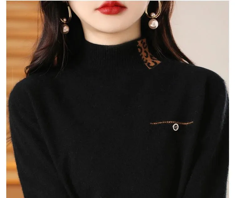 Half High Collar Cashmere Sweater