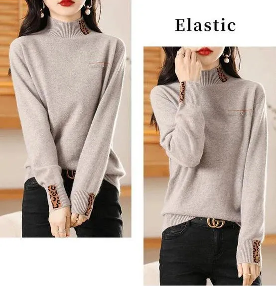 Half High Collar Cashmere Sweater