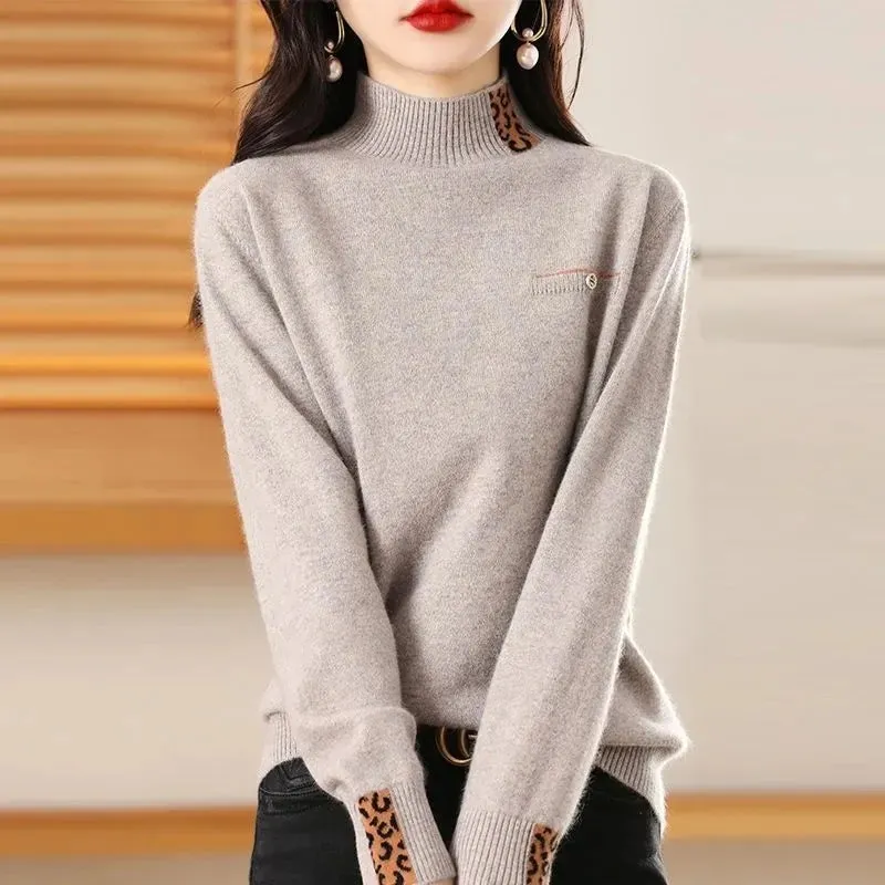 Half High Collar Cashmere Sweater