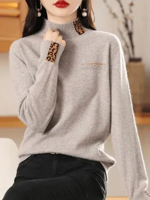 Half High Collar Cashmere Sweater