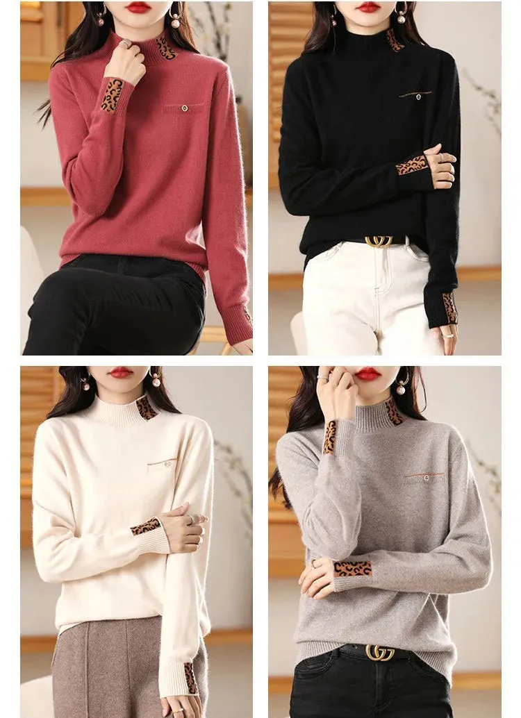 Half High Collar Cashmere Sweater