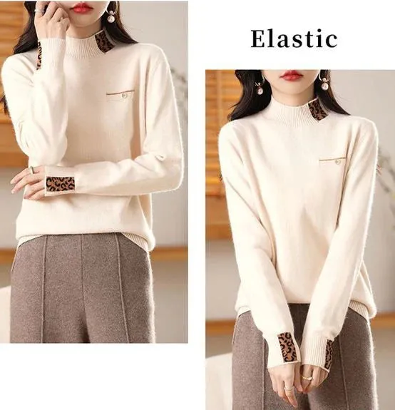 Half High Collar Cashmere Sweater