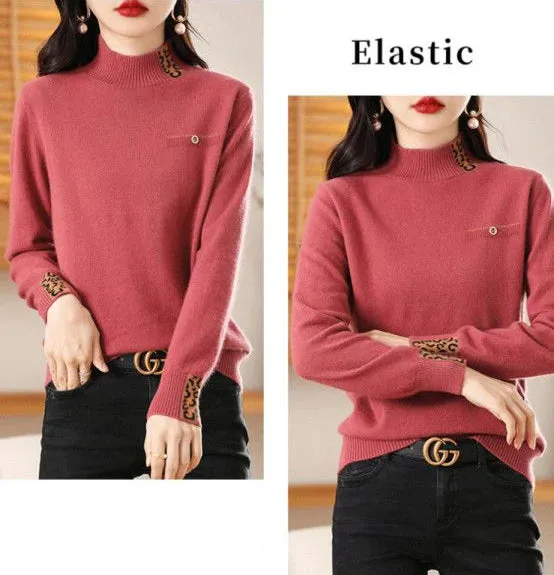 Half High Collar Cashmere Sweater