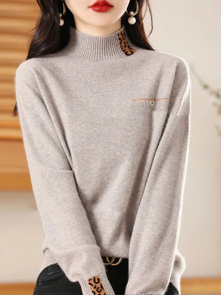 Half High Collar Cashmere Sweater