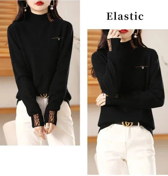 Half High Collar Cashmere Sweater