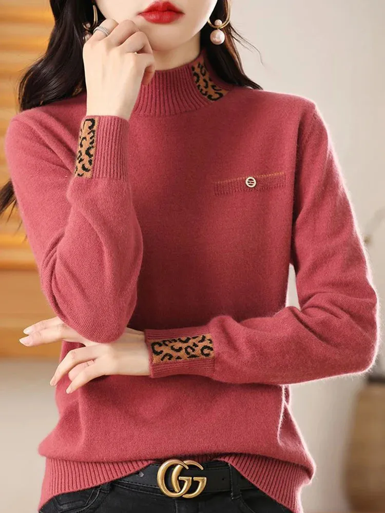 Half High Collar Cashmere Sweater