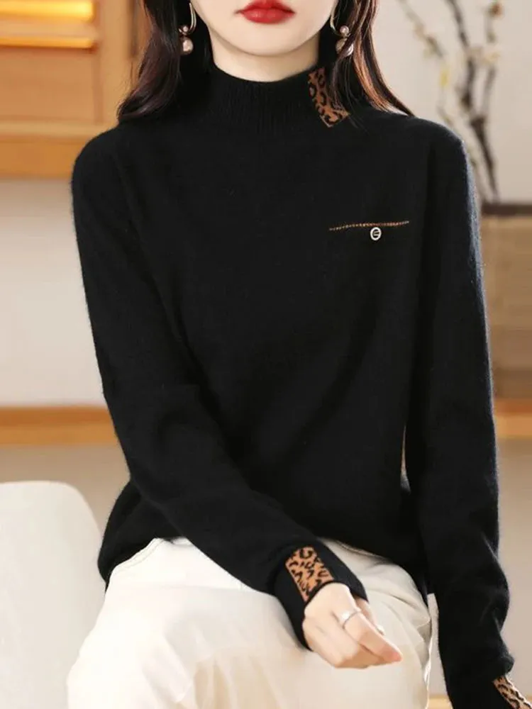 Half High Collar Cashmere Sweater