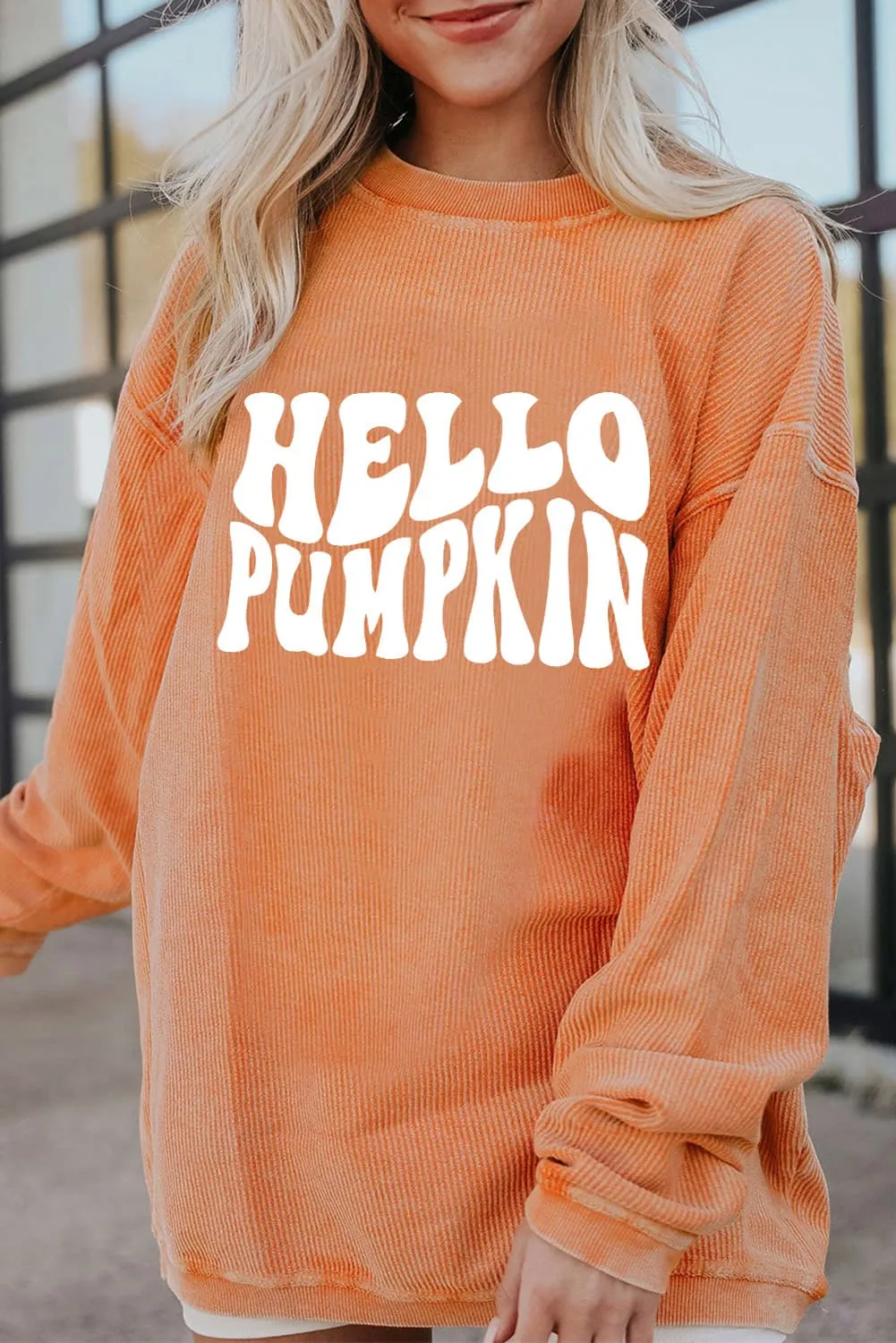 Hazel Blues® | HELLO PUMPKIN Graphic Sweatshirt
