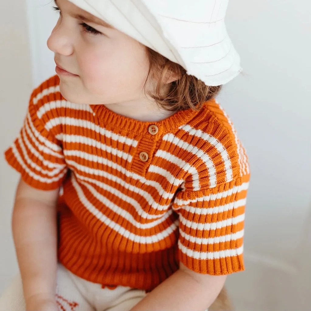 Heritage Knit Top - Ginger