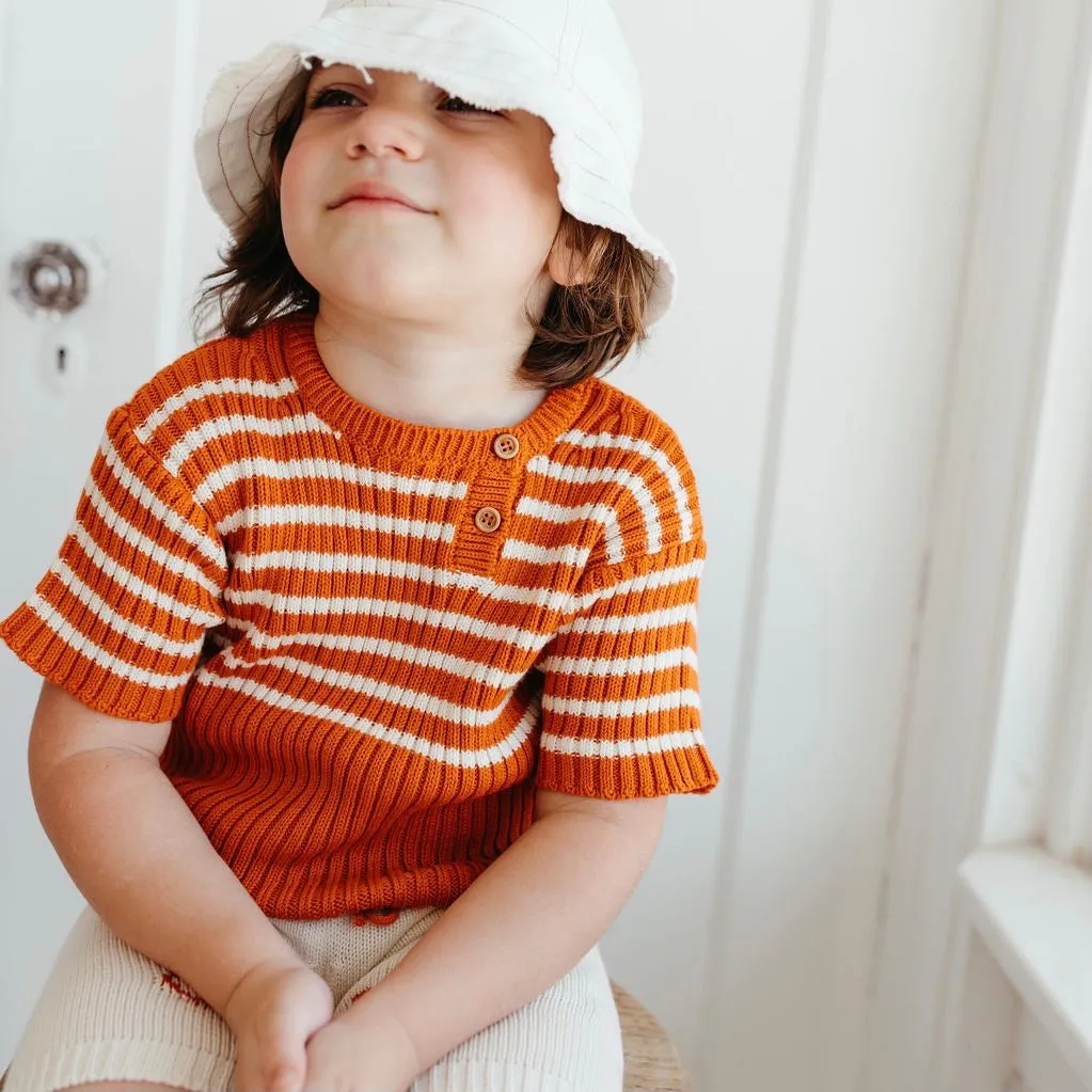 Heritage Knit Top - Ginger