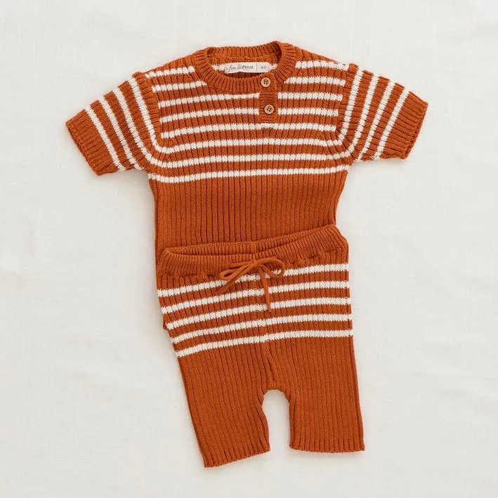 Heritage Knit Top - Ginger