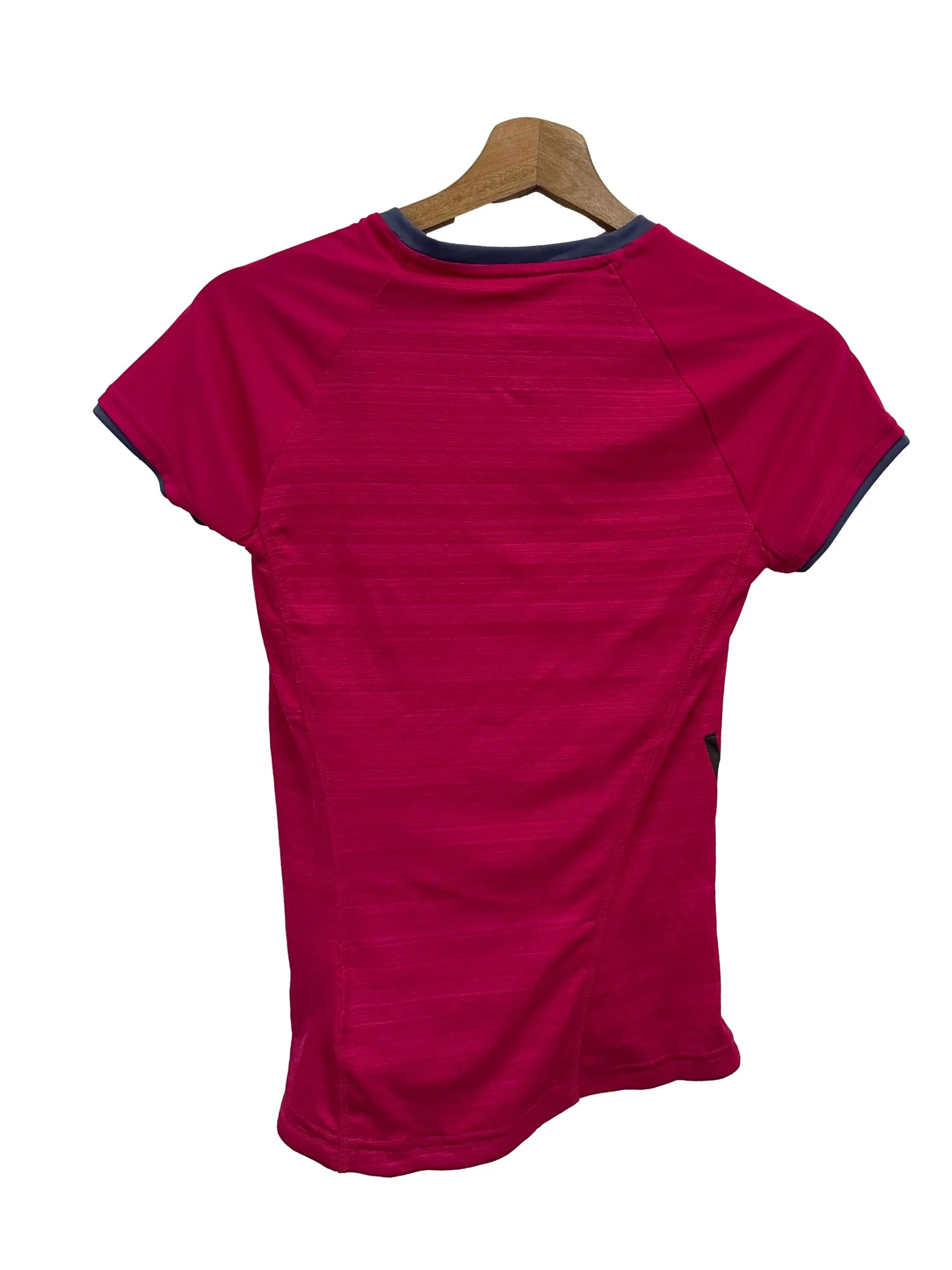 Hot Pink V Neck Top