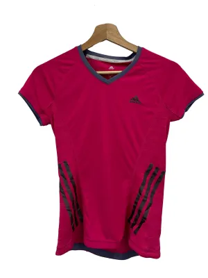 Hot Pink V Neck Top