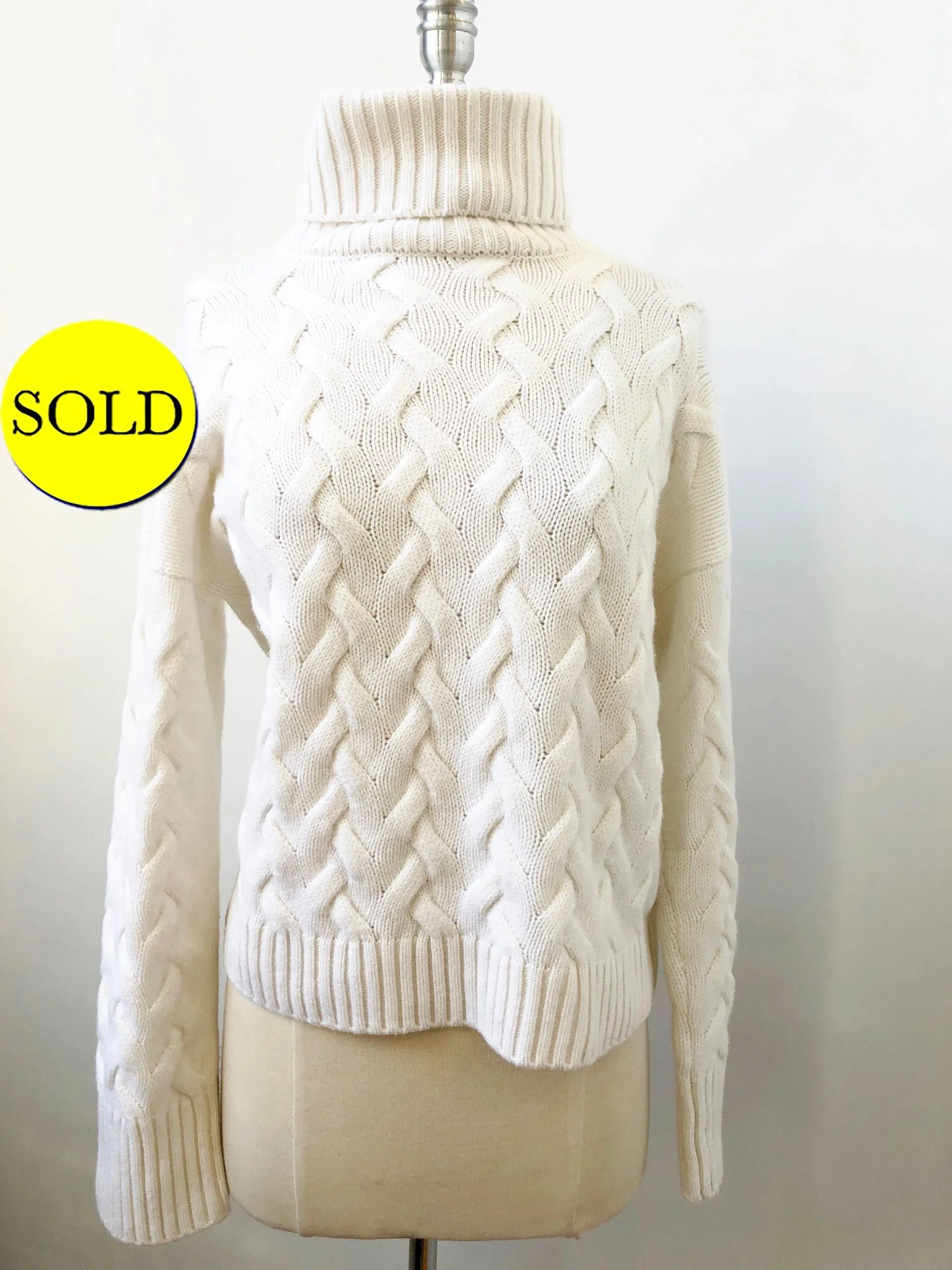 Iris Von Arnim Cashmere Turtleneck Sweater Size Xs