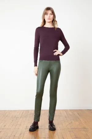 JENNA Pleather Olive Green