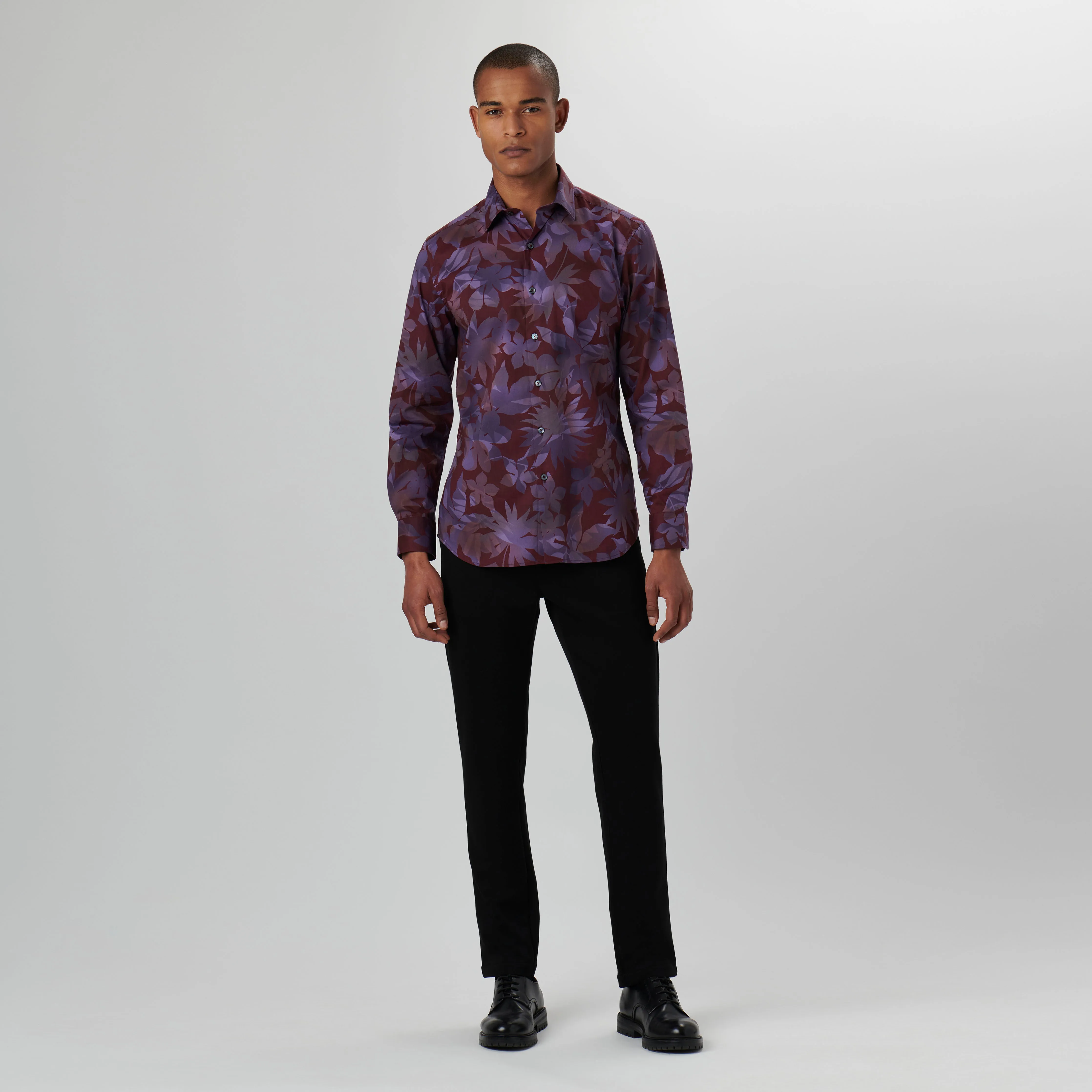 Julian Leaf Print Shirt