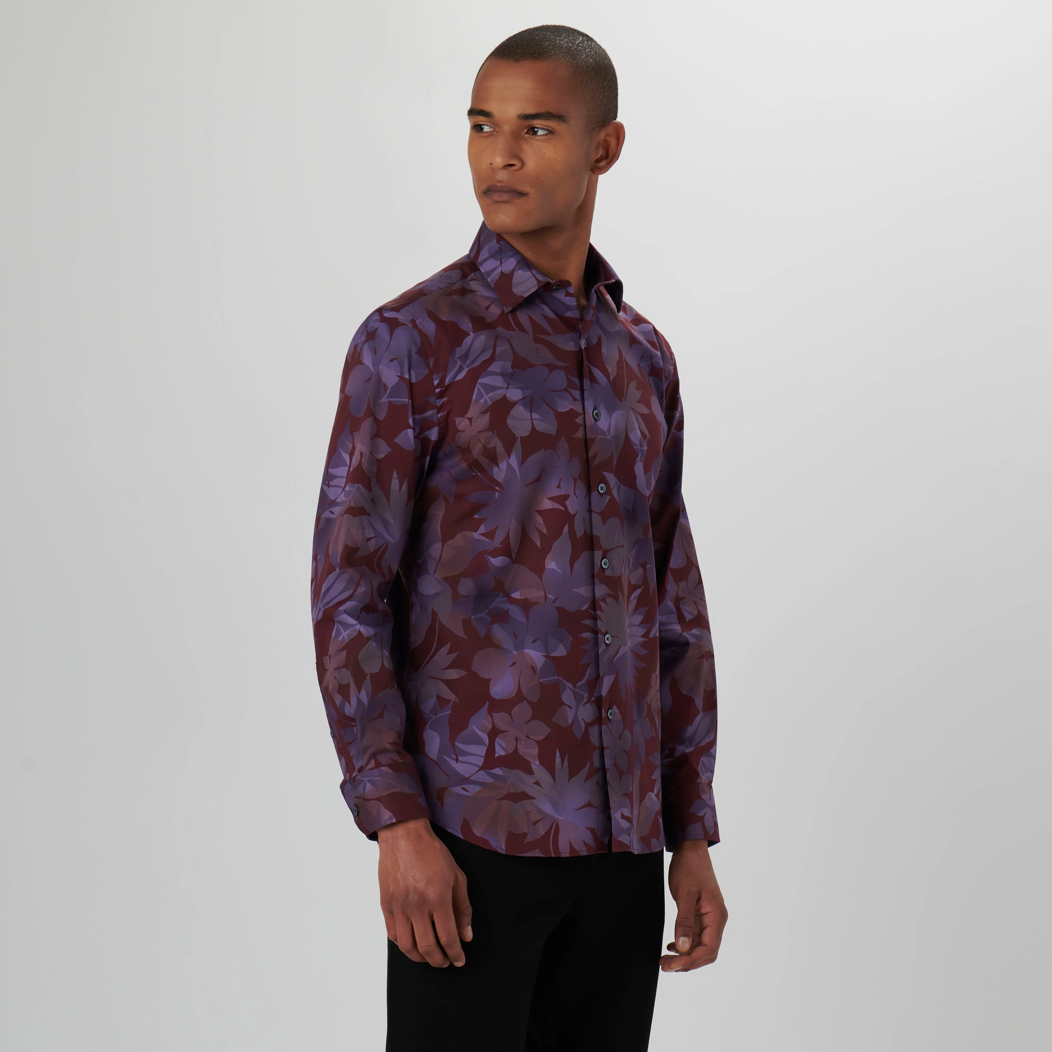 Julian Leaf Print Shirt