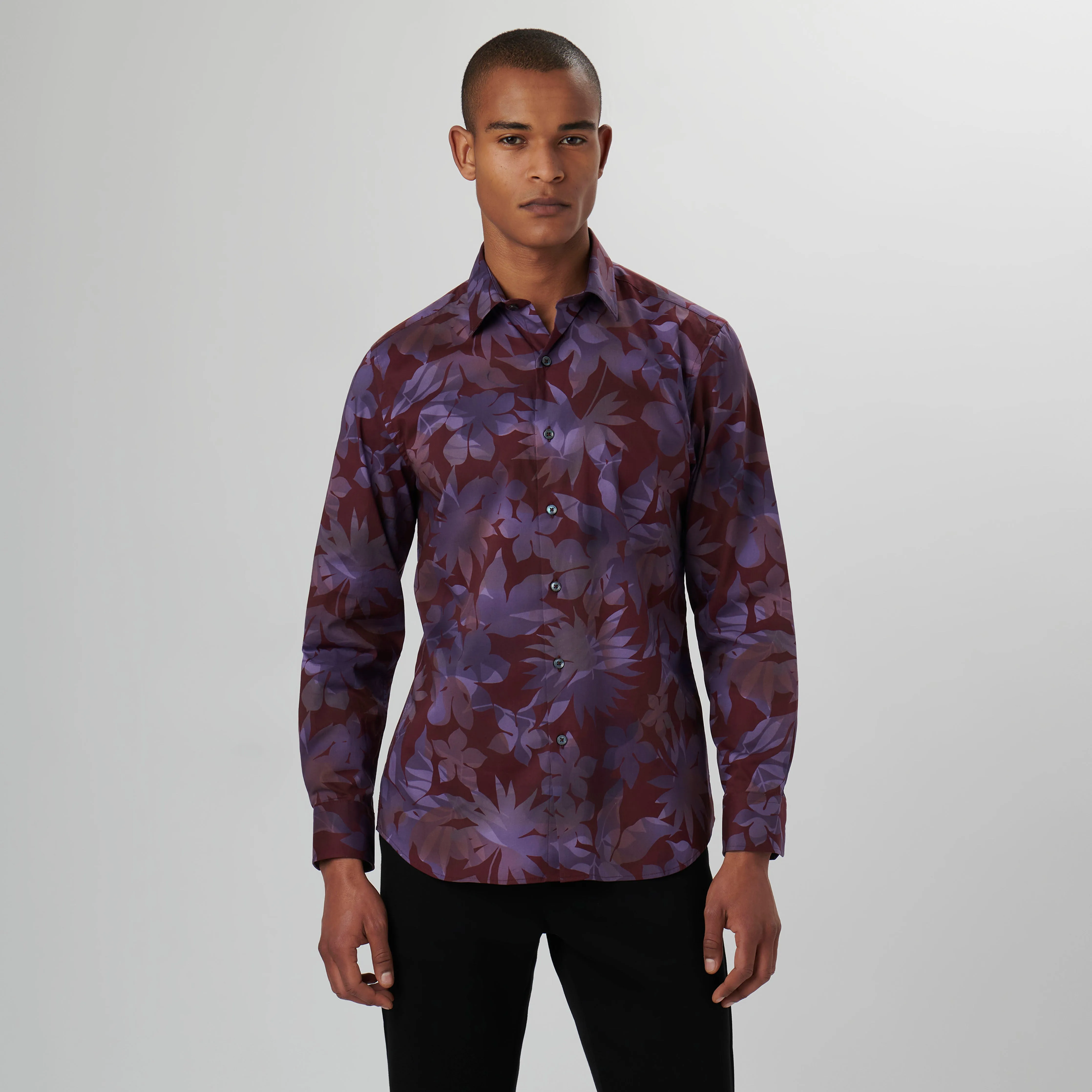 Julian Leaf Print Shirt