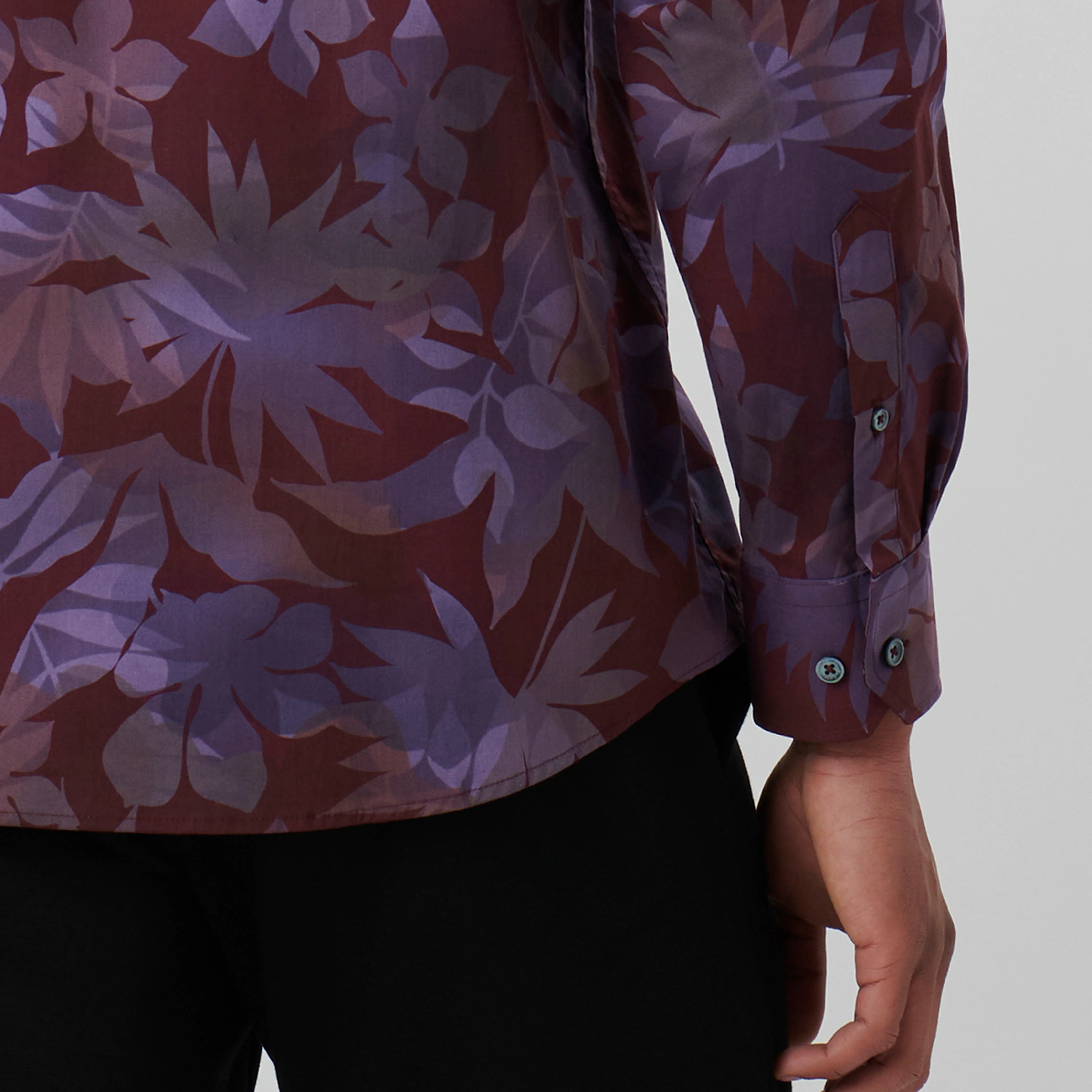 Julian Leaf Print Shirt