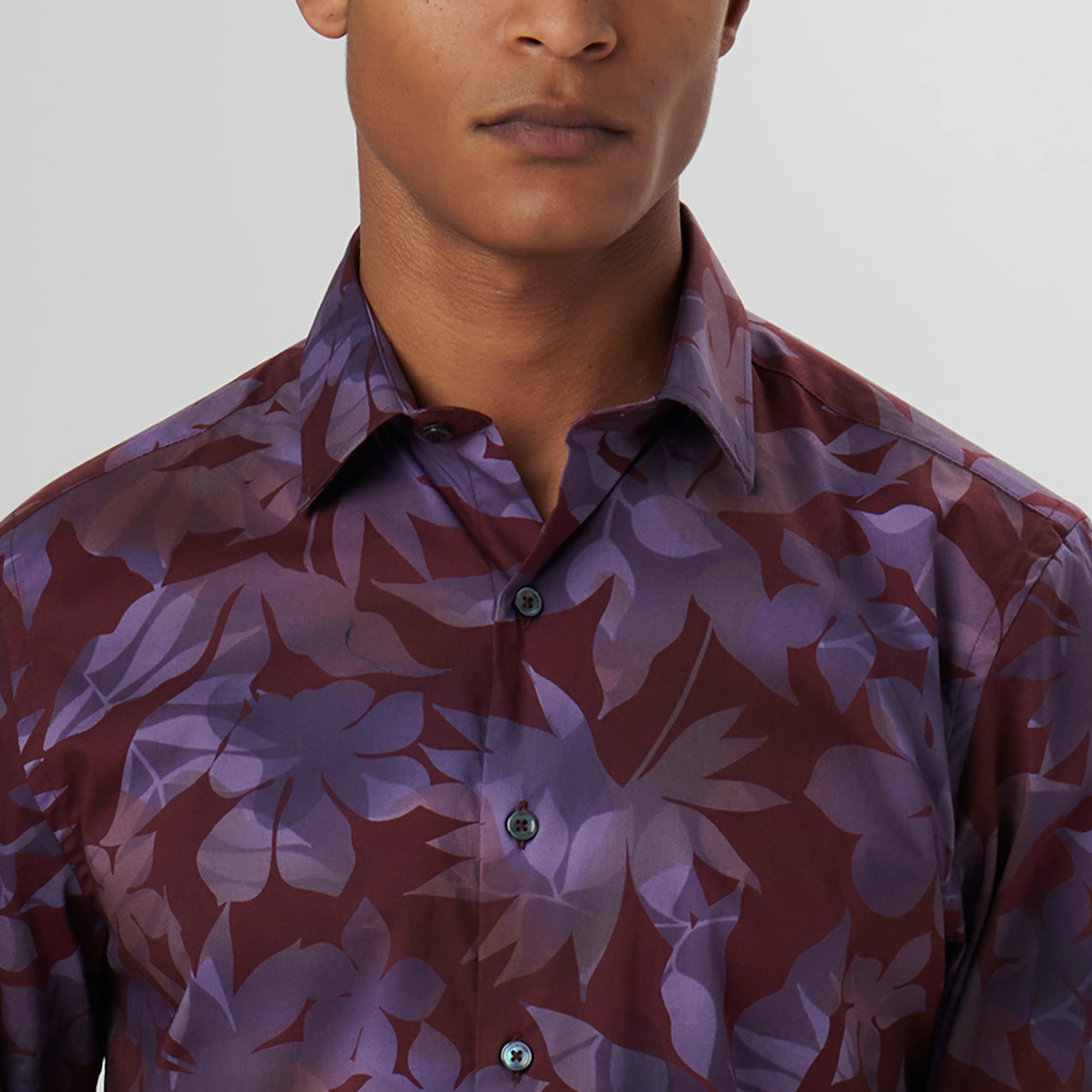 Julian Leaf Print Shirt