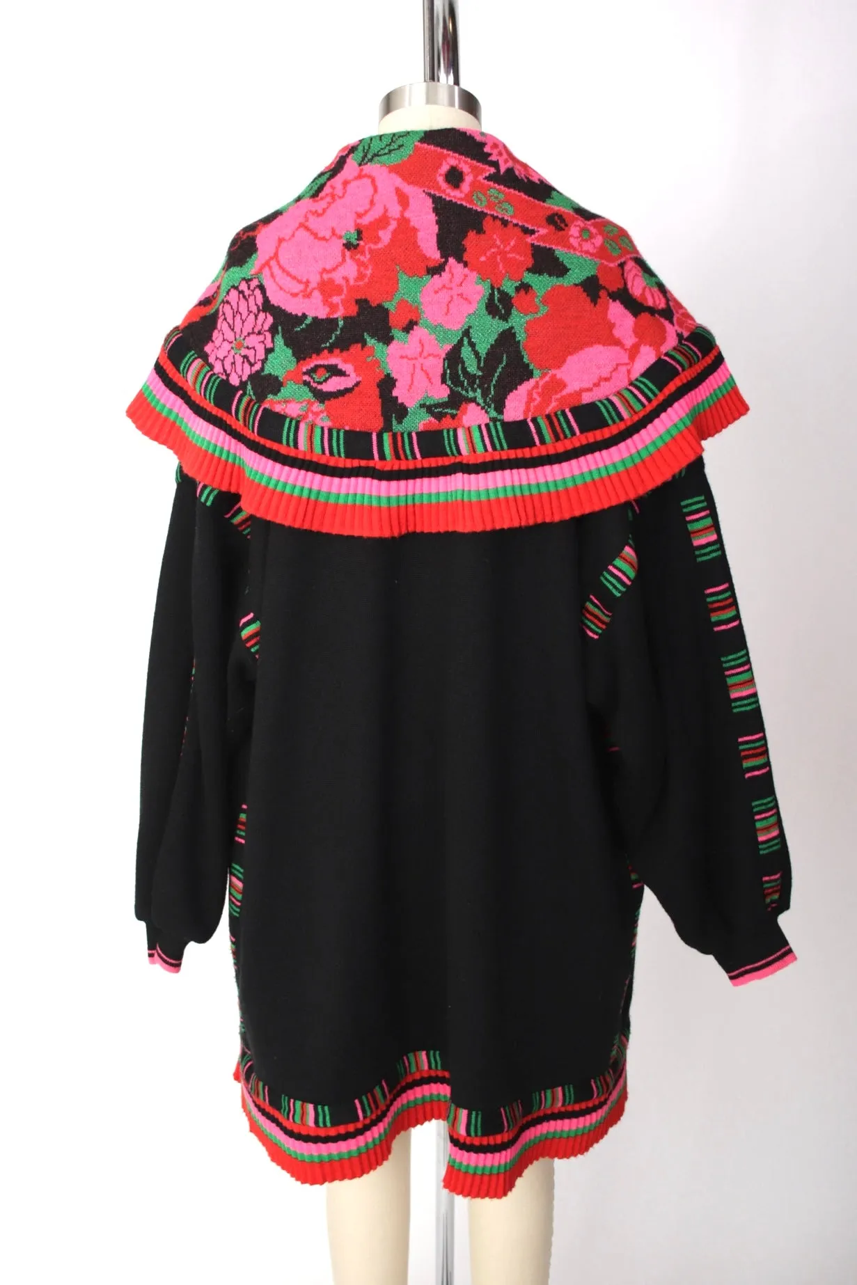 Kansai Yamamoto Floral Intarsia Cardigan