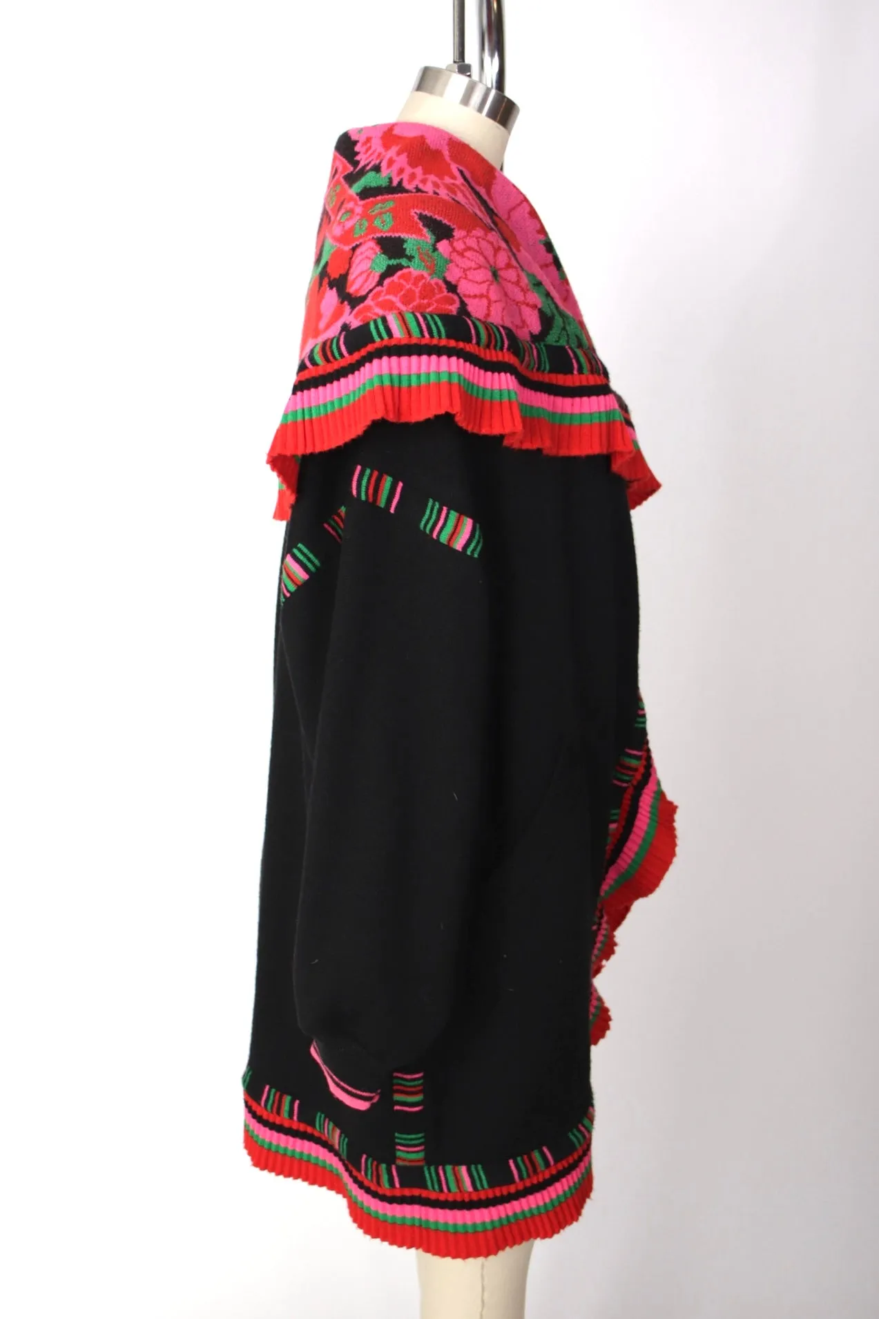 Kansai Yamamoto Floral Intarsia Cardigan