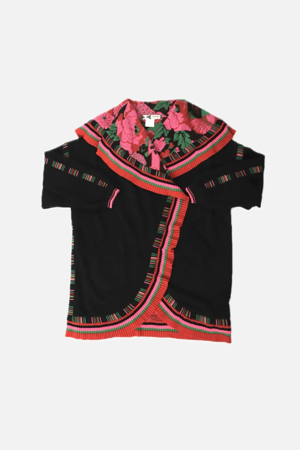 Kansai Yamamoto Floral Intarsia Cardigan