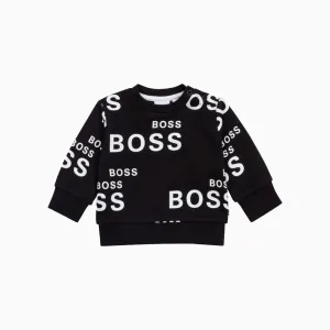 Kid's Allover Logo Print Sweatshirt