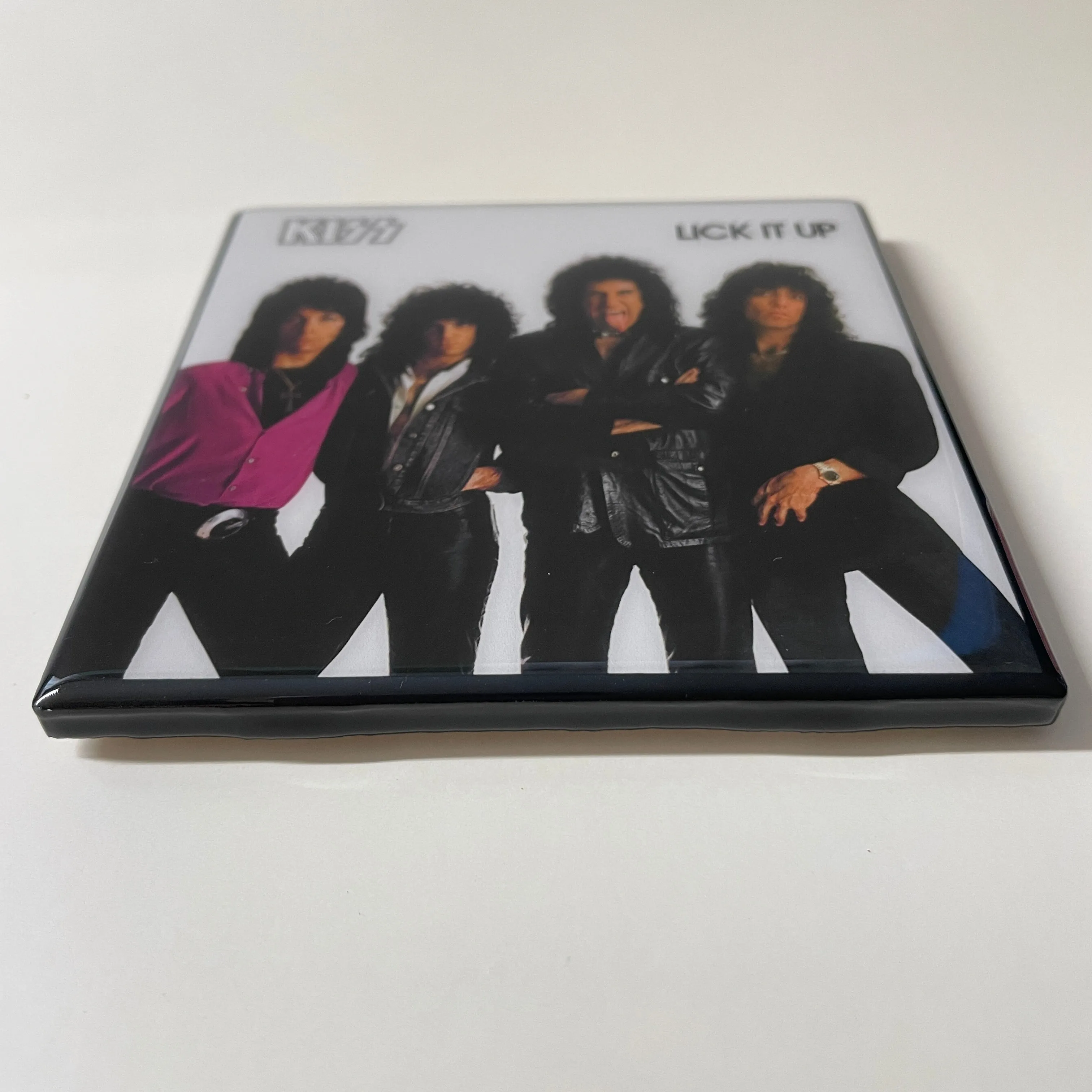KISS Lick It Up Coaster Custom Ceramic Tile
