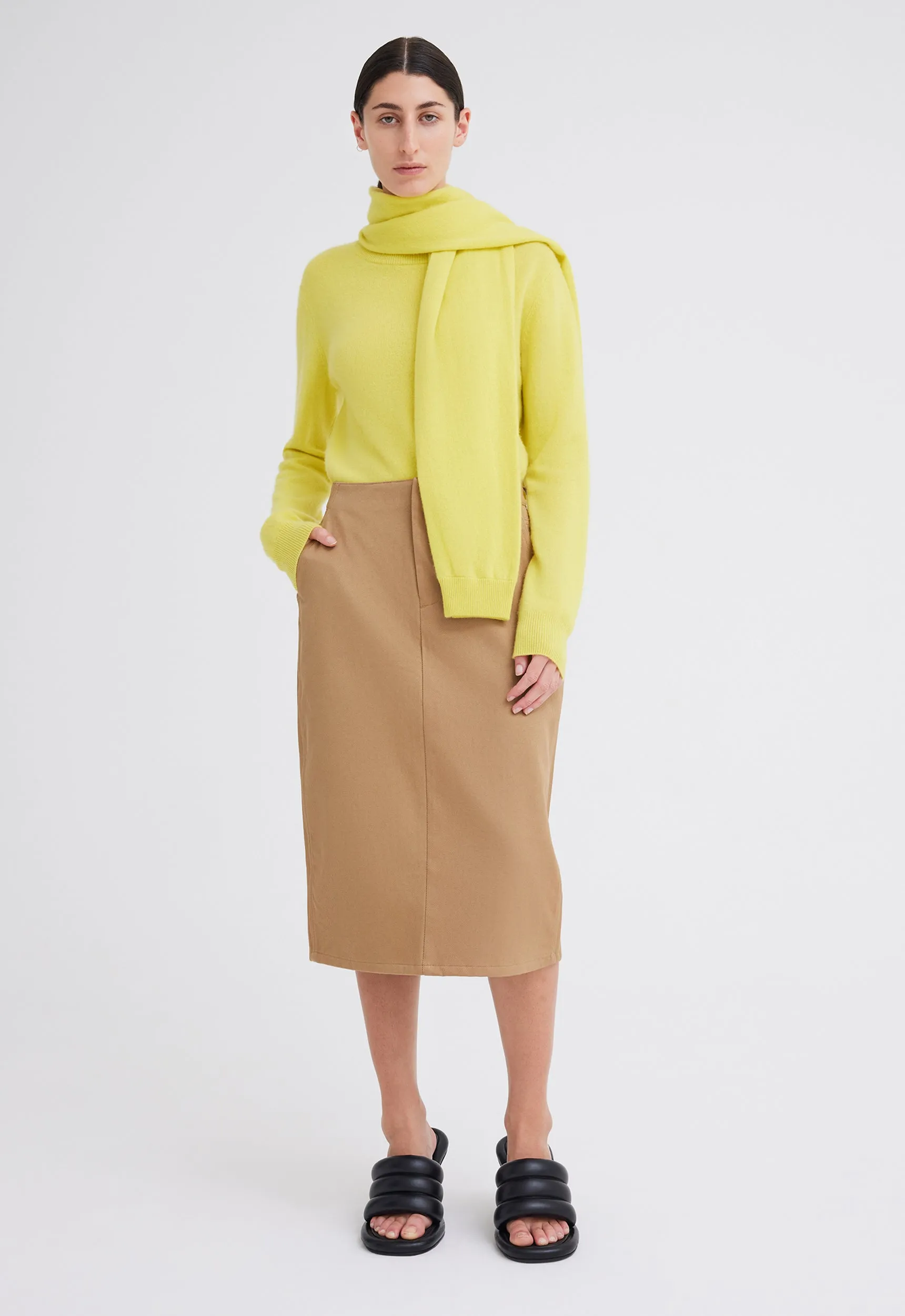 Limber Cashmere Scarf - Homer Yellow
