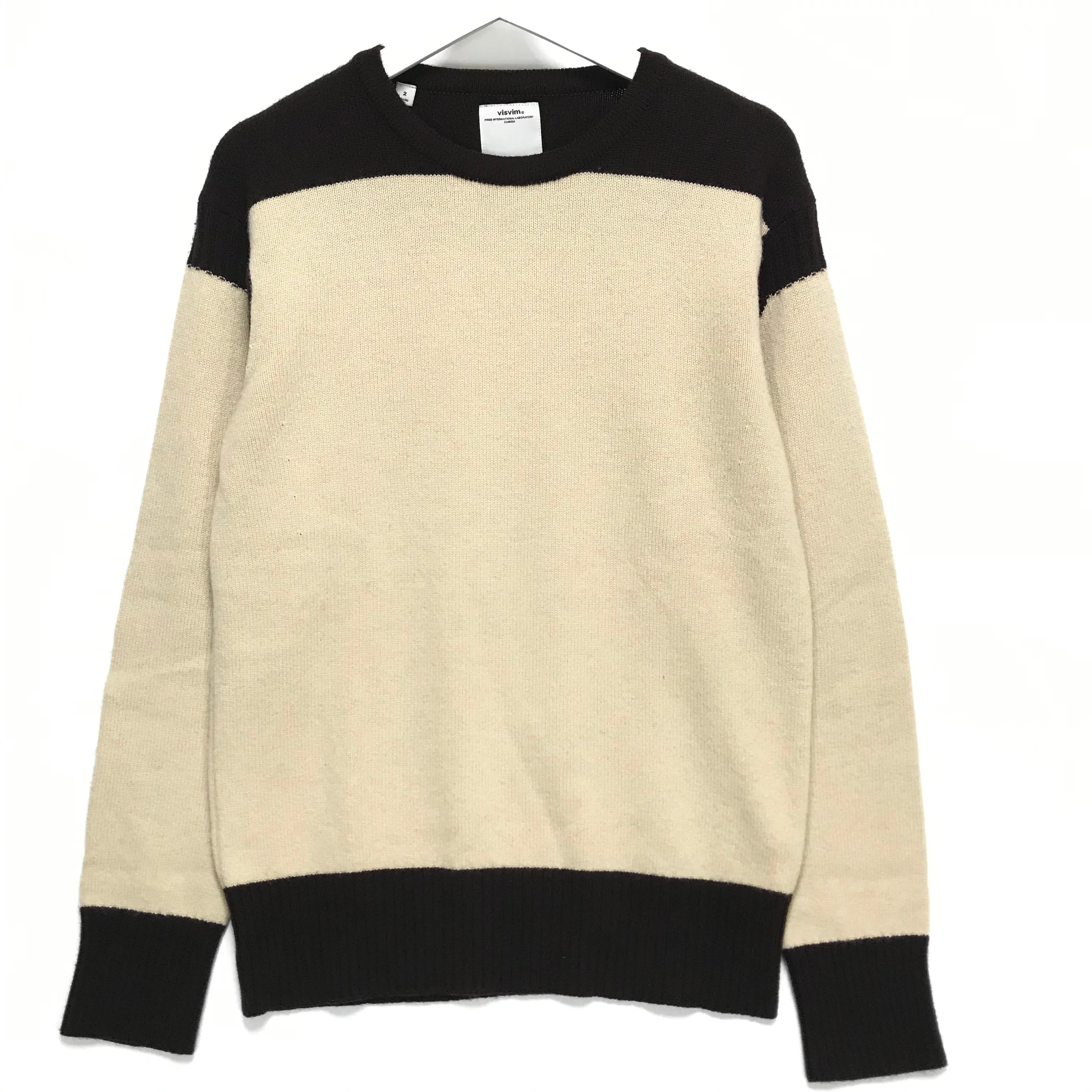 [M] Visvim 15AW Isles Knit Wool/Cashmere Sweater Beige
