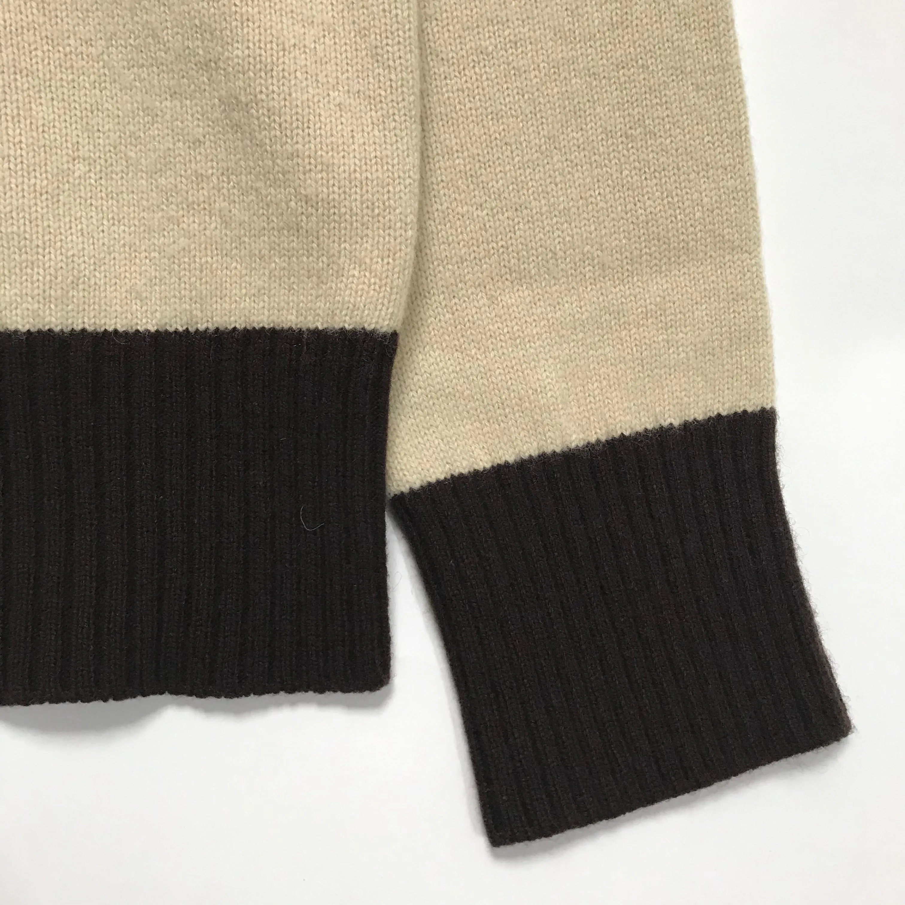 [M] Visvim 15AW Isles Knit Wool/Cashmere Sweater Beige