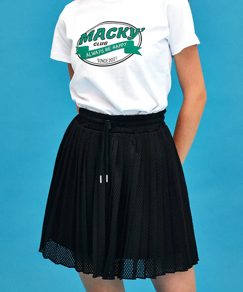 MACKY Golf: Hidden Pleats Skirt - Black