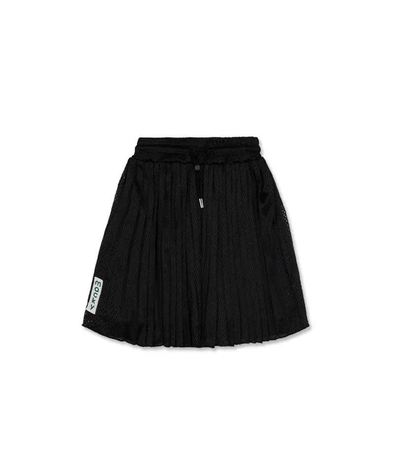 MACKY Golf: Hidden Pleats Skirt - Black