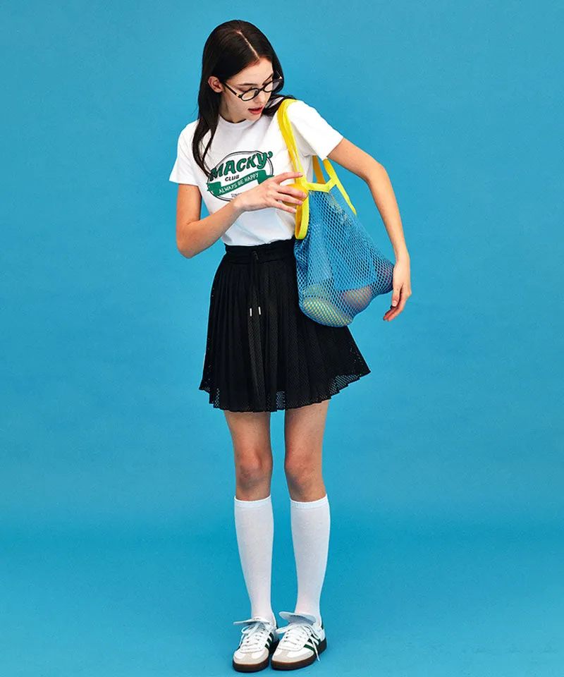 MACKY Golf: Hidden Pleats Skirt - Black