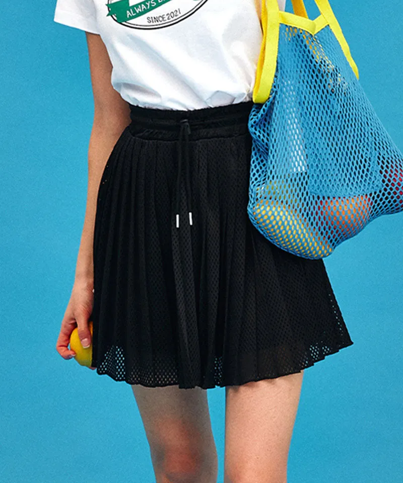 MACKY Golf: Hidden Pleats Skirt - Black