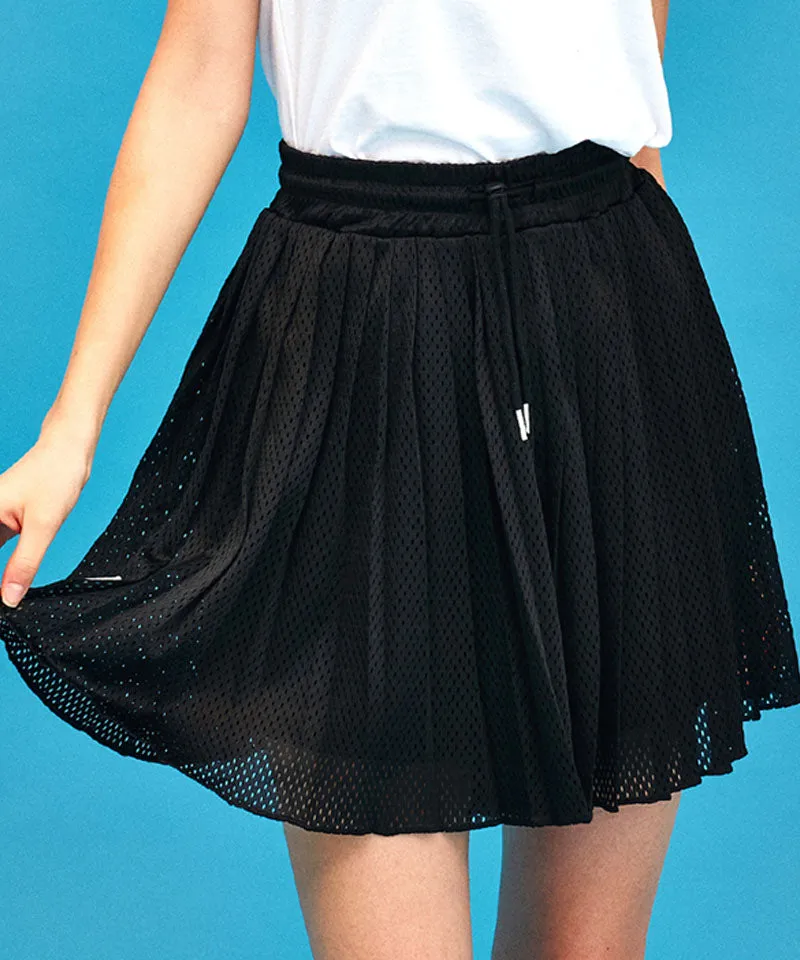MACKY Golf: Hidden Pleats Skirt - Black