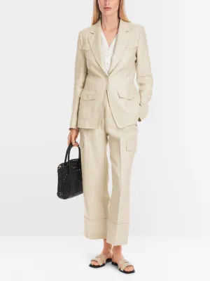 Marc Cain Deep Stone Slim Fit Blazer In Utility Style
