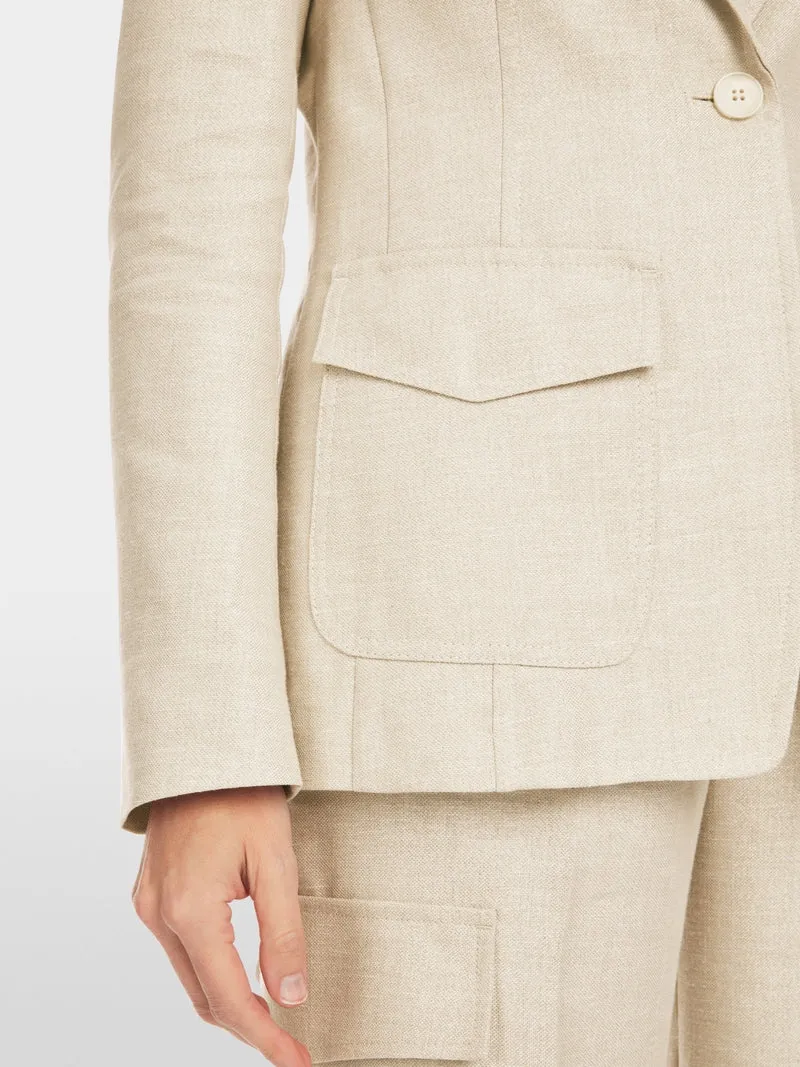 Marc Cain Deep Stone Slim Fit Blazer In Utility Style