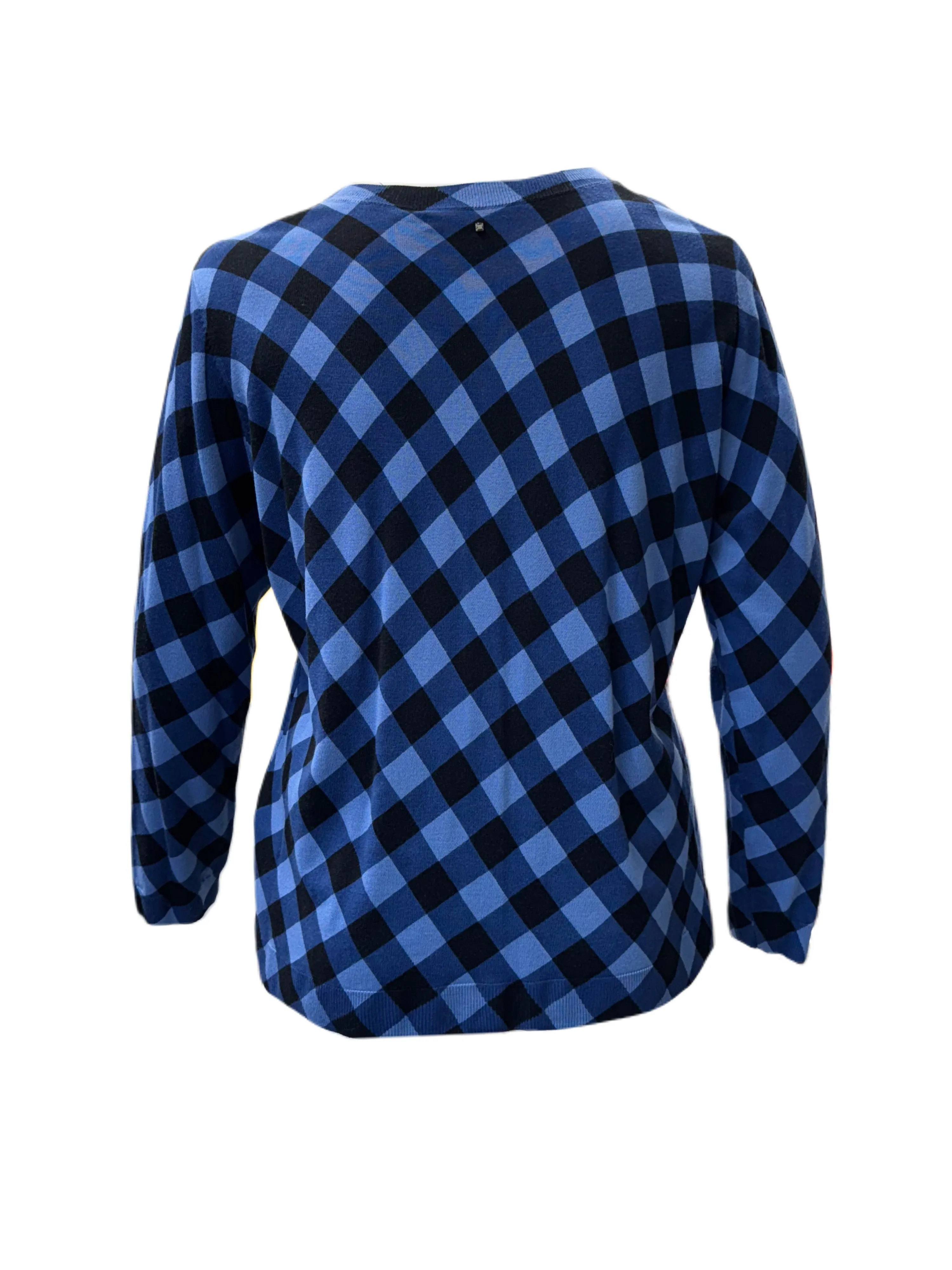 Marina Rinaldi Women's Blue Maggio Button Closure Cardigan NWT